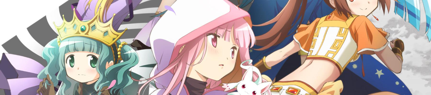 Key art for Magia Record: Mahou Shoujo Madoka☆Magica Gaiden