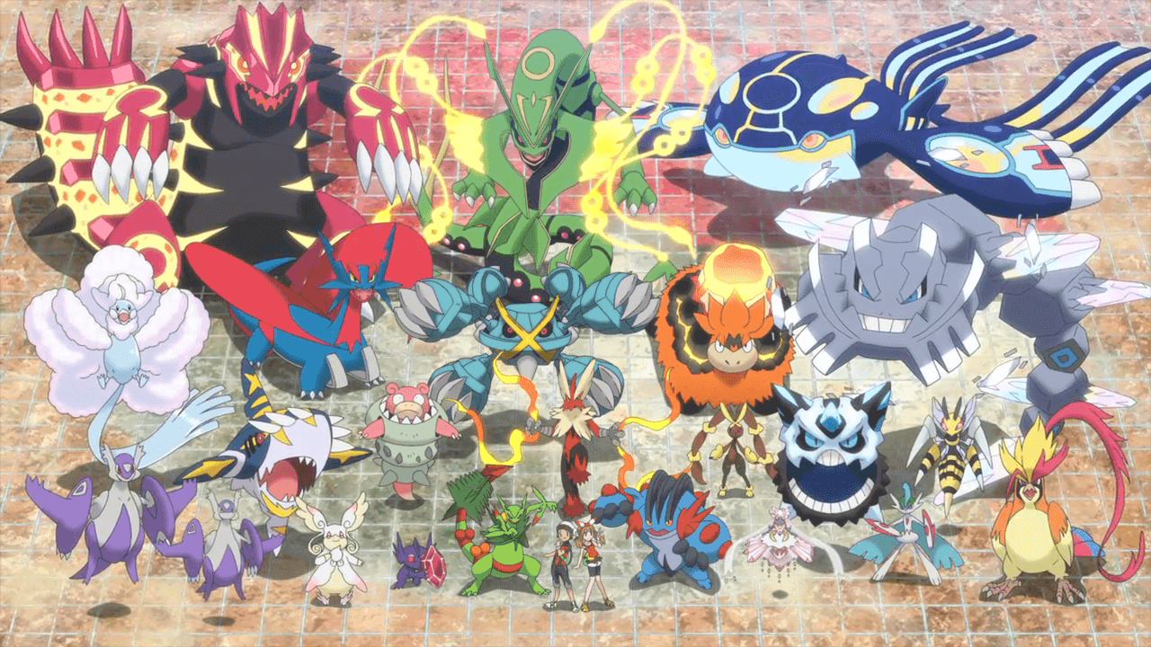 Key art for Pocket Monsters Omega Ruby & Alpha Sapphire: Mega Special Animation